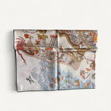 Lenço Hermès 90 Academia Hippica Bleu Azur / Beige Dore / Vert