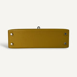 Bolsa Hermès Mini Kelly Chevre Verso Jaune de naples | Rose Extreme com Ferragens Palladium