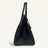 Bolsa Hermès Birkin 35 Epsom Noir com Ferragens Gold
