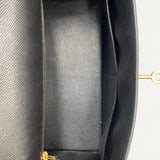 Bolsa Hermès Kelly 28 Epsom Noir com Ferragens Gold