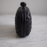 Bolsa Clutch Bottega Veneta Knot Preta