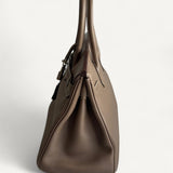 Bolsa Hermès Birkin 30 Swift Etoupe com Ferragens Palladium