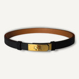 Cinto Hermès 18 Noir Com Ferragens Gold