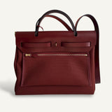 Bolsa Hermès Herbag 31 Rouge H com Ferragens Gold