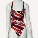 Conjunto Hermès Malliot de Bain Cotton Multicolour