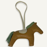 Charm Hermès Rodeo GM Sesam | Vert Criquet | Craie