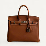 Bolsa Hermès Birkin 25 Togo Gold com Ferragens Palladium