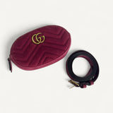 Pochette Gucci GG Marmont em Suede Pink
