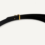 Cinto Louis Vuitton Preto com Aplicações