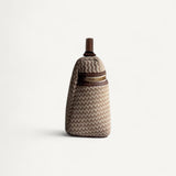 Bolsa Loro Piana Extra Pocket L19 Ecru Brown Cotton com Ferragens Douradas