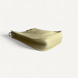 Bolsa Hermès Mini Evelyne Clemence Jaune Milton com Ferragens Palladium