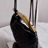 Bolsa Bottega Veneta Sardine Entrecciato Preta Pequena