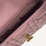 Bolsa Christian Dior Cannage Caro Rose