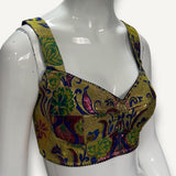 Top Dolce&Gabbana Jacquard  com Estampas douradas