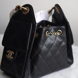 Bolsa Chanel 25 Mini Caviar Preta com Ferragens Gold