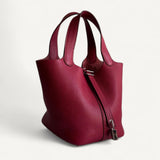 Bolsa Hermès Picotin 18 Rouge com Ferragens Palladium