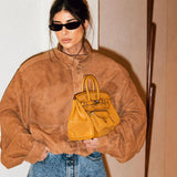 Bolsa Hermès Birkin 25 Cargo Desert/Sesame Toile Goeland com Ferragens Palladium