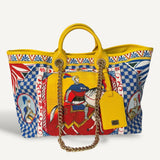 Bolsa Dolce & Gabbana Capri Caretto Canvas Estampadas
