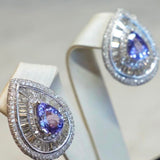 Brinco de de Diamates e Tanzanita P14,4 - 7,28CT - TZ5,81