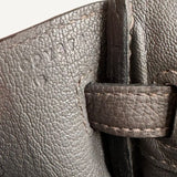 Bolsa Hermès Birkin 25 Togo Gris Misty com Ferragens Palladium