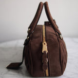 Bolsa Miu Miu Arcadie Camurça Marrom Pequena