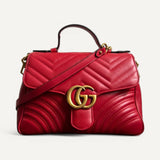 Bolsa Gucci GG Marmont Mini Top Handle Bag Vermelha