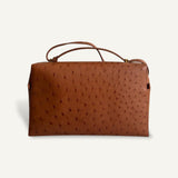 Bolsa Loro Piana Extra L27 Ostrich Sand Haze com Ferragens Douradas