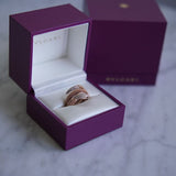 Anel Bvlgari Serpenti Rose Gold com Diamantes