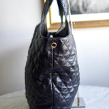Bolsa Saint Laurent Maxi Icare Couro Tote Preta