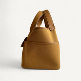 Bolsa Hermès Picotin 18 Cargo Desert/Sesame Toile Goeland com Ferragens Palladium