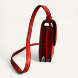 Bolsa Hermès Constance 18 Rouge com Ferragens Palladium