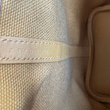 Bolsa Hermès Picotin 18 Cargo Desert/Sesame Toile Goeland com Ferragens Palladium