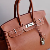 Bolsa Hermès Birkin 35 Togo Gold com Ferragens Palladium