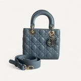 Bolsa Dior Lady Dior Small Cannage Azul-Denim