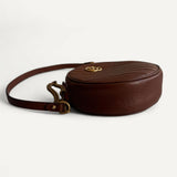 Bolsa Gucci Matelassê Mini GG Marmont Round Marrom