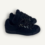 Tênis Dolce & Gababana Preto Low Top Faux Shearling
