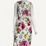 Vestido Dolce & Gabbana Brocado com estampa floral
