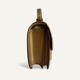 Bolsa Hermès Constance 18 Chevre Dore com Ferragens Gold