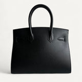 Bolsa Hermès Birkin 30 Epsom Sellier Noir com Ferragens Palladium