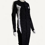 Vestido Burberry Monograma com Ziper Central