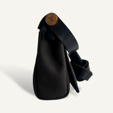 Bolsa Hermès Mini Herbag Toile Militaire Dark Bronze | Noir com Ferragens Gold