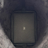 Bolsa Hermès Picotin 18 Clemence Noir com Ferragens Palladium