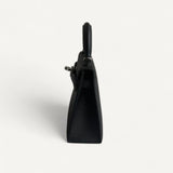 Bolsa Hermès Mini Kelly Epsom Noir com Ferragens Palladium