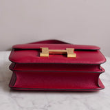 Bolsa Hermès Constance 24 Epsom Rouge com Ferragens Gold