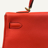 Bolsa Hermès Kelly 35 Capucine com Ferragens Gold