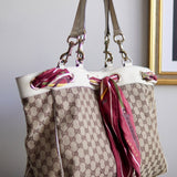 Bolsa Gucci Positano Scarf Monograma