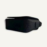 Bolsa Gucci Rubber-Effect Mini Messenger Bag Preta