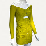 Vestido Tan Dot Mesh Mini Dress Self Portrait