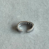 Piercing  em Ouro Branco 18K com  Diamantes