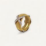 Anel Tiffany & Co X Rope 6 Fileiras com Diamantes
